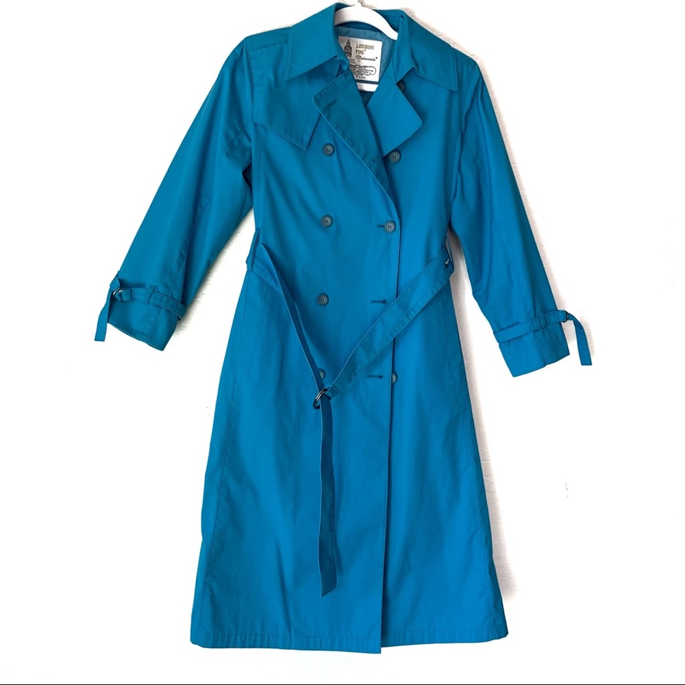 London Fog Blue Trench Coat